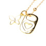 NZ1321 New Dainty Gold Can Caps Soda Tab Charm Necklace Jewelry for Women,Enamel Soda Pop Tab &Mini Butterfly Pendant Necklace