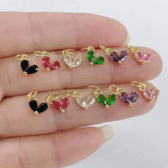 CZ8527 2022 New Dainty Rainbow Jewelry supplies minimal Mini CZ Pave Heart Charm,Tiny Diamond Cubic Zirconia Heart Charms CZ8527 2022 New Dainty Rainbow Jewelry supplies minimal Mini CZ Pave Heart Charm,Tiny Diamond Cubic Zirconia Heart Charms