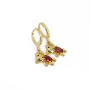 EM1289 Fashion Dainty Minimalist Gold Multicolor Women Zircon CZ Cute Bear Huggie Hoop Earring For Ladies