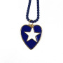 NM1185 Fashion 18k gold plated brass multi colored enamel star heart charms Pendant Necklaces
