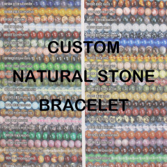 BRG1160 Luxury feng shui rose quartz jade stone bead bracelets wholesale simple men natural gems stone healing crystal bracelet