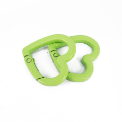 JF1321 Enamel Neon Heart Snap Clip Trigger Clasps Spring Buckle for Jewelry Necklace Making