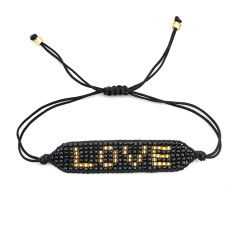 BG1050  Chic Miyuki Seed loom Beaded Love Friendship Bracelets