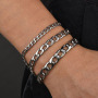 BS4001 Gold Silver Stainless Steel Chain Mens Bracelets,Bracelet Homme,18cm Link Bracelet
