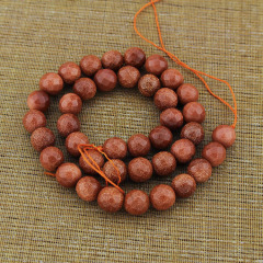 GS4006 4mm 6mm 8mm 10mm 12mm Faceted Goldstone Gold Sand Stone Beads
