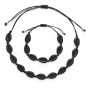 s11061 beautiful alloy shell bracelet necklace hawaiian jewelry set for women