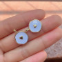 JS1577 Round Gold Plated brass enamel heart moon star eagle lightning charms Pendant