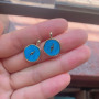 JS1577 Round Gold Plated brass enamel heart moon star eagle lightning charms Pendant