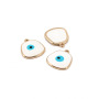 JS1523 Newest Gold Plated Enamel turkey Evil Eyes Charm Pendants Spiritual Religious Jewelry Supplies