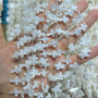 SP4238  Top Drilled White Mother of pearl Cross beads shell Cross beads