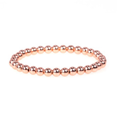 BM1017 Wholesale Colorful 6MM Metal Ball Beads Bracelet ,Gold Plated Copper Beads Bracelet