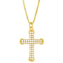 NZ1210 new model CZ diamond mirco pave charms cross Pendant Necklaces Christian religion jewelry gift for men lady