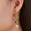 rainbow smiley flower