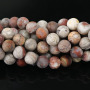 AB0717 Matte Genuine Laguna Lace Mexican Agate Beads