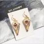 EN1034 2019 Woven Fashion Cowrie Cowry Shell Earring,Gold Dangle Drop Conch Seashell Shell Earrings