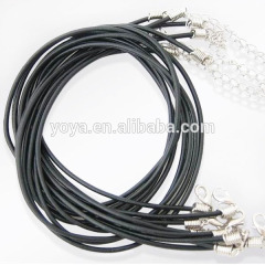 BC0302 Fashion black round rubber necklace cord BC0302 Fashion black round rubber necklace cord