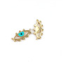 CZ8195 Dainty Assorted 18k Gold Plated CZ Micro Pave Evil Eyes Disc Starfish Moon& Star Whale Tail Charm Pendants