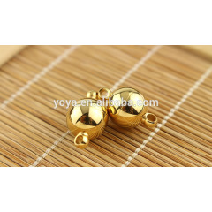 JF1293 8mm 10mm 12mm stainless steel wholesale silver and gold color, Stainless steel round ball magnet magnetic clasps
