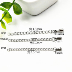 S1185 Fashion 18k gold plated stainless steel extension chains,bracelet necklace tail extender,extended jewelry chains