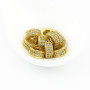 CZ6763 High quality cz micro pave spacer beads,roundel Cubic Zirconia pave beads