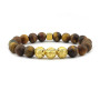 BRP1611-2 fashion natural gemstone elastic bracelet,charm tiger eye bead men bracelet