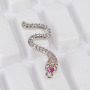 CZ7981 Chic Diamond Jewelry Charm CZ Micro Pave Snake Charm Pendants