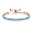 #4 aqua /rose gold
