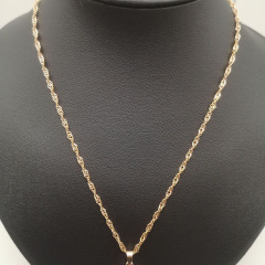 NS1158 High quality Titanium Steel Jewelry Gold Plated 316L Stainless Steel Box Chain Necklace