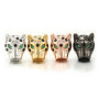 EC1145 Chic CZ micro pave animal studs earring,Cubic zirconia leopard head earring for women girls