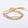 BC1185 Dainty  Diamond Zircon Cubic Zirconia Chain Bracelet,Diamond CZ Adjustable Bracelets Dainty Tennis Bracelet