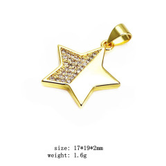 CZ8269 Gold Plated CZ Micro Pave Emoticon Emojis Smiley Smile Face Charm Pendants for Bracelet Earring Necklace Jewelry making