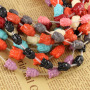 SB6261 Wholesale Pink Red Cream Blue Carved Resin Buddha Head Beads