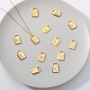 CZ8133 New CZ Micro Pave Letter Initial Lock Charm Pendants for Necklace