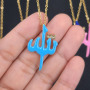 NZ1052 Fashion Micro Pave CZ Enamel Multicolor Allah Religious Necklace, Islamic Jewellery,  Arabic Calligraphy Gift