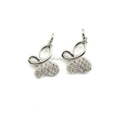 CZ6949 Hot sale mini CZ micro pave diamond pendant charm,dainty cubic zirconia pendant for necklace jewelry
