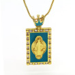 2# jesus turquoise pendant necklace