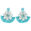 Blue with tassel