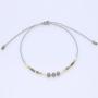 BG1085 Hot Chic Dainty Fine Woven Miyuki Seed bead with Crystal Focal Beads Rope Adjustable Friendship Bracelets for Girl