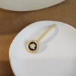 enamel black big coin