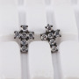 EC1467 Fashion Minimal tiny CZ Micro Pave Cross Stud Earrings,dainty Diamond Pave Cross Studs