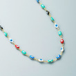 #7 enamel marquise/necklace