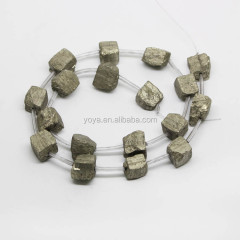 PB1123 Natural pyrite for sale, pyrite rough cube beads