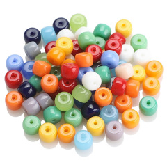 CR0516 Rainbow Colorful Glass Crystal Barrel Drum Cylinder Spacer Beads for Jewelry making