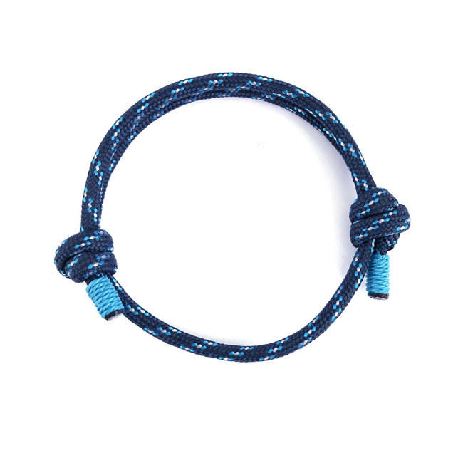 BM3008 new arrival fashion multicolour adjustable terylene cord /polyester fibre /dacron rope handmade wrist men's bracelet