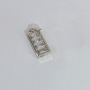 CZ8458 Trendy 18k Gold CZ Diamond Micro pave Baguette Rectangle Charm Pendants,Cubic Zirconia Rectangle Pave Pendant