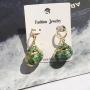 EN1034 2019 Woven Fashion Cowrie Cowry Shell Earring,Gold Dangle Drop Conch Seashell Shell Earrings
