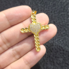 CZ8437 Unique CZ diamond mirco pave heart mary moon lightning butterfly evil eye star cross charms Pendants Christian Jewelry