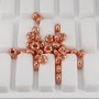 JS1488 Silver Rose Gold Gunmetal Plated Brass Rondelle Abacus Spacer Beads for Bracelet Jewelry making