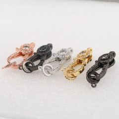 CZ8046 Necklace Connectors CZ Micro Pave Lobster Claw Clasps for necklace,Cubic Zirconia Clasps,Diamond Clasps