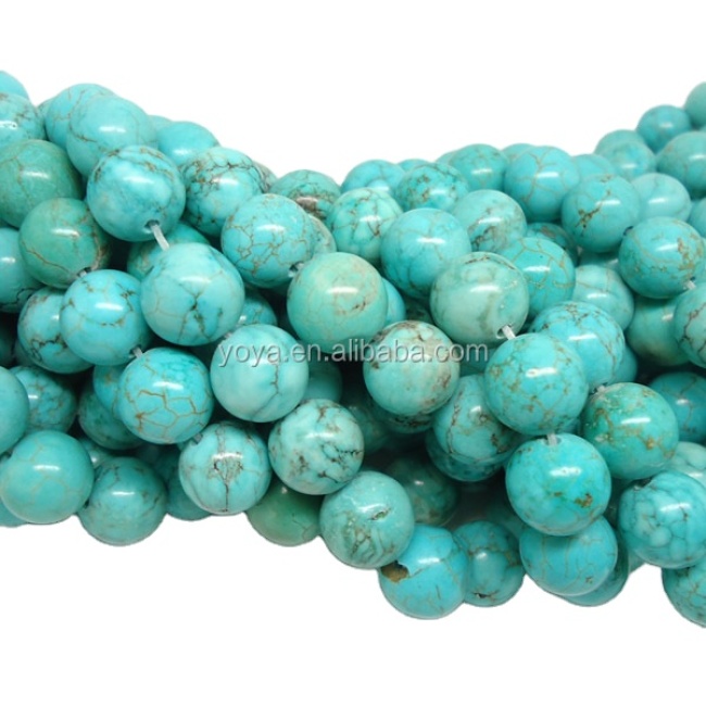 TB0306 Natural turquoise beads,Round turquoise gemstone beads